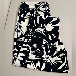 Nine West Black and White Wide Leg Pants